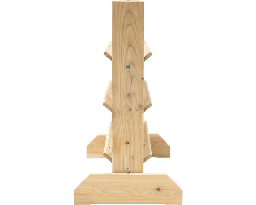 Dřevěný stojan na tři lahve vína