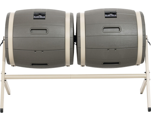 Dvojitý kompostér na rámu pro zahradu