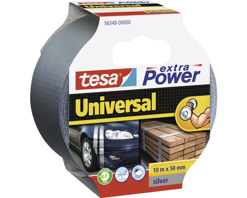 Tesa extra Power Universal textilní lepicí páska, 10 metrů krát 50 milimetrů