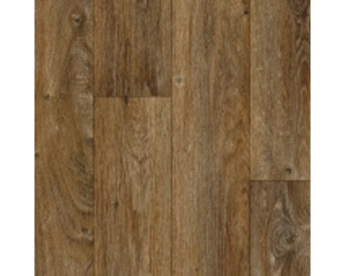 PVC podlaha Castle Luna dekor dřevěného prkna tmavě hnědá FB566 šířka 400 cm (metrážové zboží)