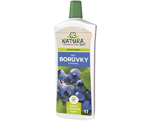 Hnojivo pro borůvky a brusinky přírodní kapalné Agro NATURA 1 l Hnojivo Natura pro borůvky a brusinky v jednolitrové láhvi