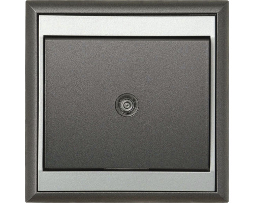Tlačítko E2 5001114661951 Lune s orientační kontrolkou antracit/stříbrné
