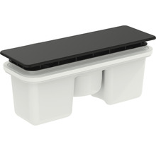 Odtoková souprava Ideal Standard Ultra Flat New 9,5 x 22,5 cm matně černá T4493V3