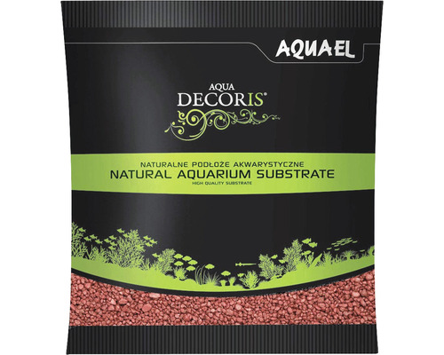 Akvarijní písek dekorační AQUAEL Aqua Decoris Red 2-3 mm 1 kg červený