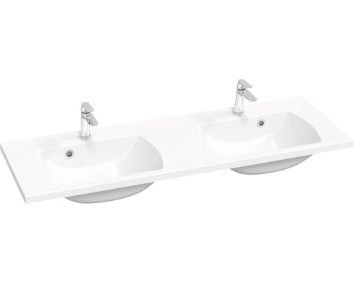Dvojité umyvadlo RAVAK Classic II litý mramor bílá 130 x 45 x 17,4 cm XJX01113000 Dvojité umyvadlo RAVAK Classic II litý mramor bílá 130 x 45 x 17,4 cm XJX01113000