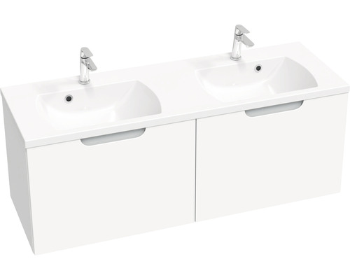 Koupelnová skříňka pod umyvadlo RAVAK Classic II bílá 130 x 47 x 45 cm X000001483