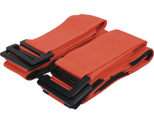 Dva stěhovací popruhy s kovovou sponou