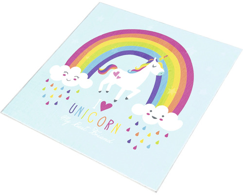 Krájecí deska s motivem jednorožce a duhy