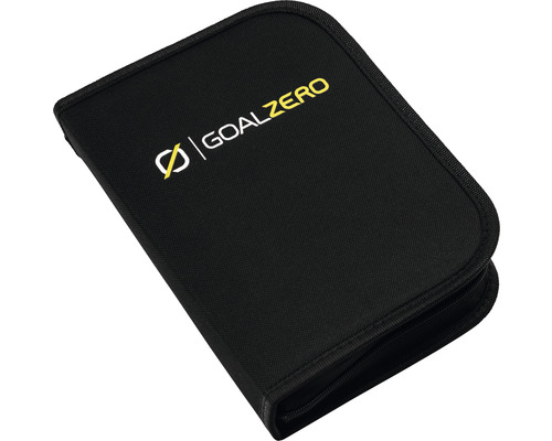 Logo Goal Zero na černé úložné tašce