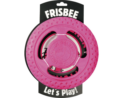 Hračka pro psy Kiwi Walker frisbee létací a plovací z TPR pěny 22 cm růžová Kiwi Walker Frisbee hračka pro psy