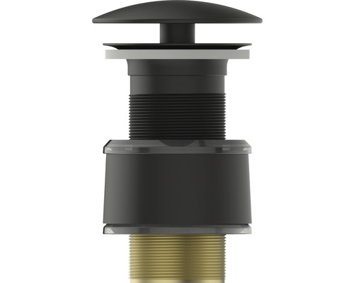 Umyvadlová zátka z kovu se závitem