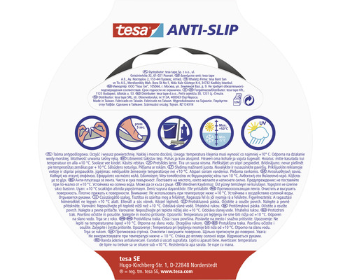 Informace o protiskluzové pásce Tesa