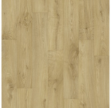 Pohled na světlou laminátovou podlahu s dřevěnou strukturou