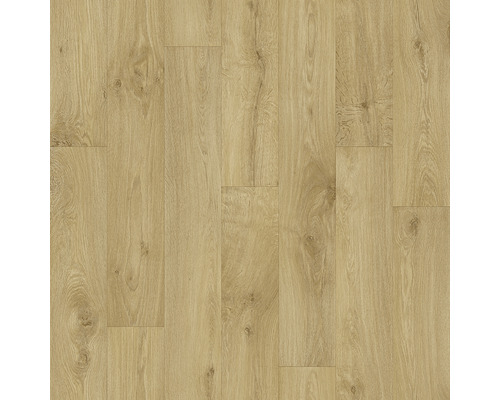 PVC podlaha Emoji dřevo vero 296M šířka 300 cm (metráž) Pohled na světlou laminátovou podlahu s dřevěnou strukturou