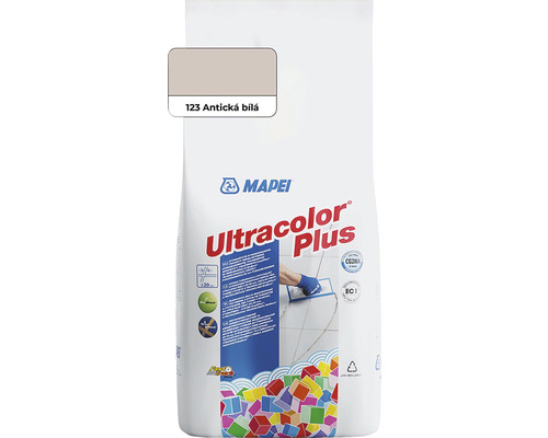 Spárovací hmota Mapei Ultracolor Plus 123 antická bílá 2 kg Mapei Ultracolor Plus spárovací hmota barva 123 Antická bílá