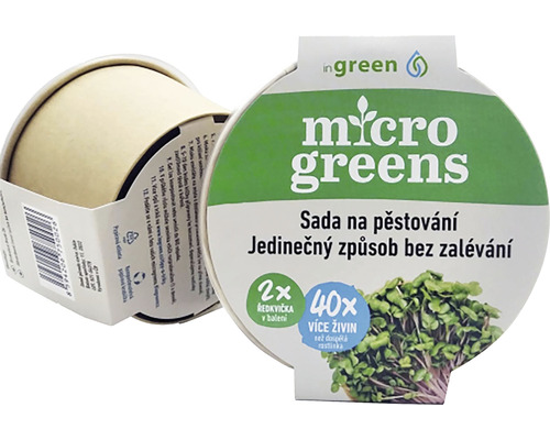 Microgreens pěstební set ředkvička