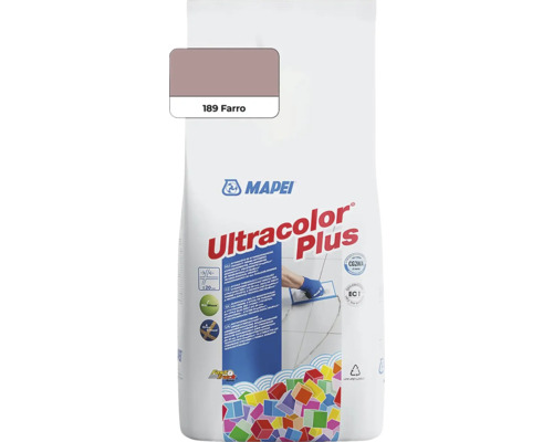 Spárovací hmota Mapei Ultracolor Plus 189 farro 2 kg Mapei Ultracolor Plus spárovací hmota Farro 189 v pytli