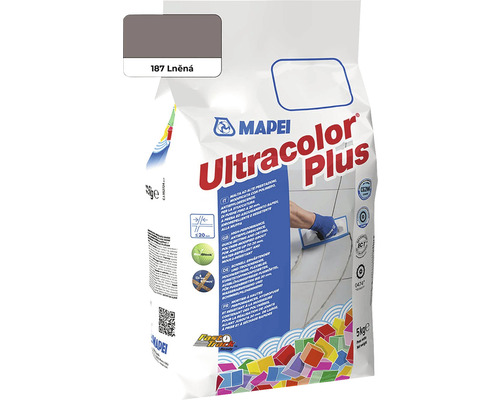Spárovací hmota Mapei Ultracolor Plus 187 lněná 5 kg Spárovací hmota Mapei Ultracolor Plus lněné barvy v 5 kg pytli