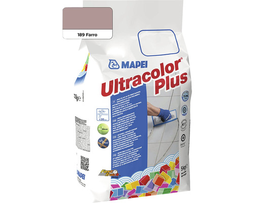 Spárovací hmota Mapei Ultracolor Plus 189 farro 5 kg Mapei Ultracolor Plus flexibilní spárovací hmota 189 Farro 5kg balení