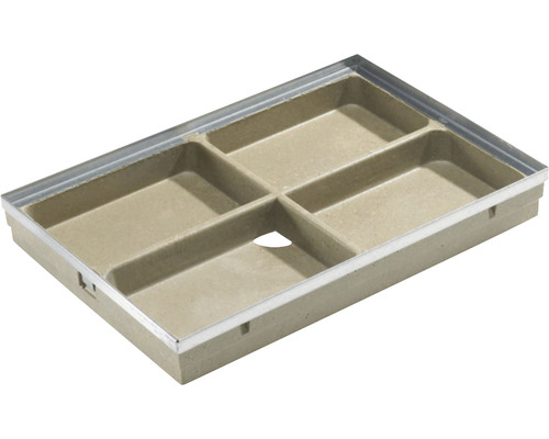 Nástavbová krabice se čtyřmi přihrádkami a rámem