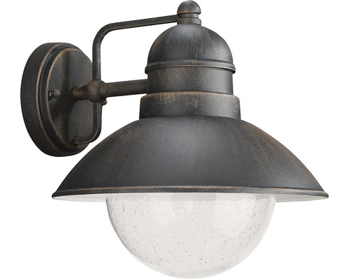 Venkovní nástěnné osvětlení Philips 17480/86/PN Damascus IP44 E27 60W hnědá patina