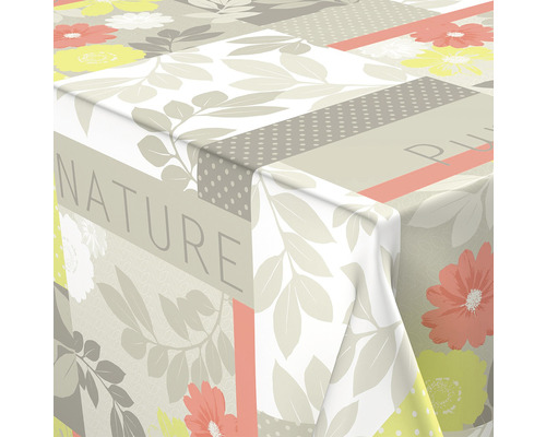 Ubrus s květinovým vzorem a potiskem přírody