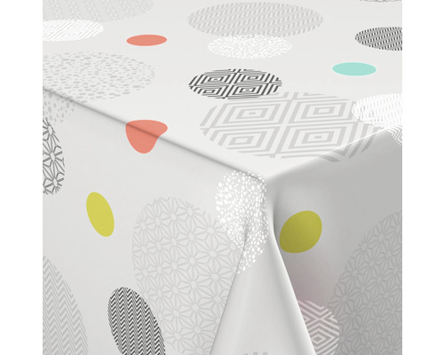 PVC ubrus metráž Venilia Tutti Frutti šířka 140 cm Ubrus s kruhovým vzorem