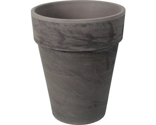 Květináč keramický IRIS BASALT Ø 50 x 60 cm šedý s tmavě šedým melírem