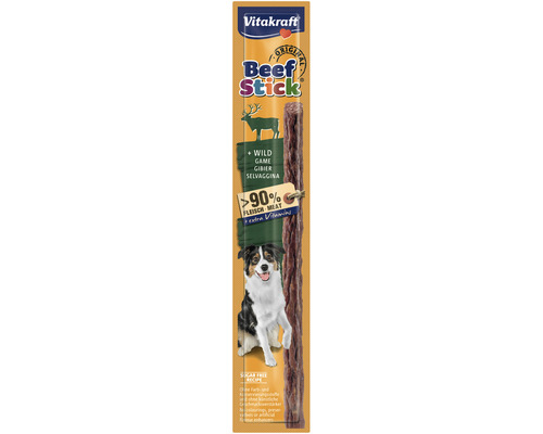 Pamlsky pro psy, tyčinka Vitakraft Beef-Stick® s divočinou 1 ks
