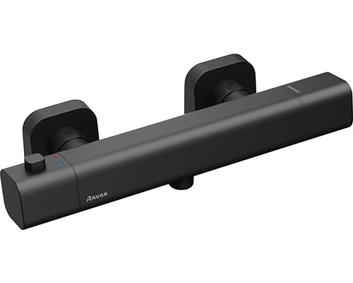 Černá termostatická baterie pro sprchu