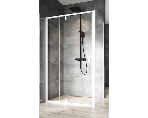 Sprchová zástěna pro sprchové dveře RAVAK Nexty 90 cm barva rámu bílá dekor skla čiré sklo