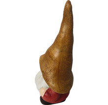 Zahradní trpaslík se špičatou čepicí, pohled zezadu