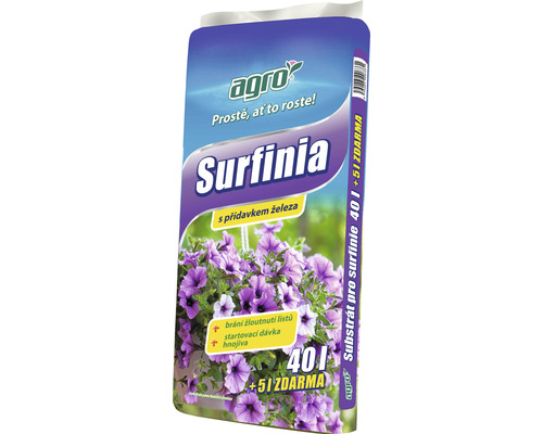 Substrát pro surfinie Agro 40 + 5 l zdarma