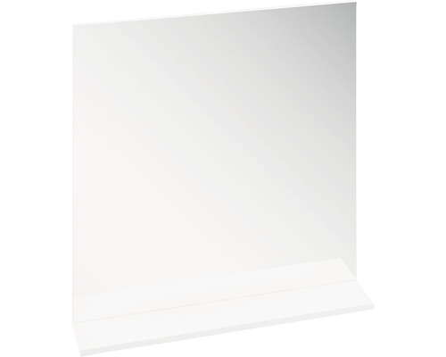 Zrcadlo do koupelny RAVAK Rosa II bílá 76 x 75 x 13,5 cm v bílém rámu s poličkou