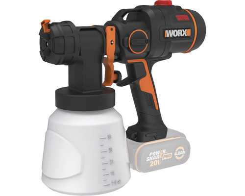 Aku stříkací pistole Worx WX020.9, 20V, bez baterie a nabíječky