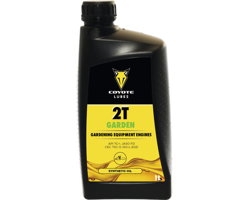Motorový olej Coyote Lubes 2T Garden syntetický 1 l Motorový olej Coyote Lubes 2T Garden pro zahradní techniku v jednolitrové láhvi