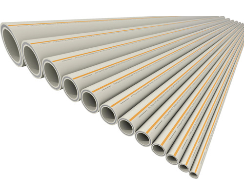 Potrubí PPRCT FASER HOT S3,2 SDR7,4 25x3,5 mm délka 2 m Řada plastových trubek různých velikostí