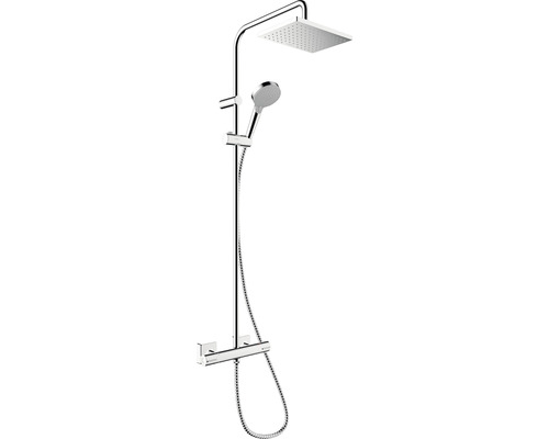 Sprchový systém s termostatickou baterií Hansgrohe Vernis Shape Showerpipe 230 1jet chrom 26286000