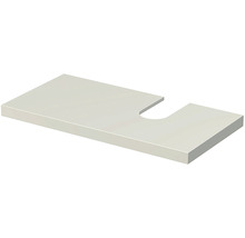 Deska pod umyvadlo Intedoor Landau barva 01 bílá 90 cm s otvorem vpravo pro umyvadlo Makira-thumb-0
