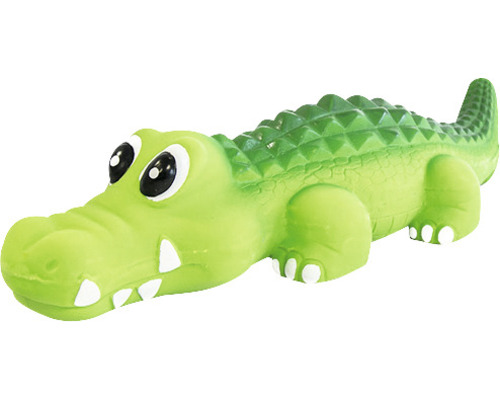 Hračka pro psy Dog Fantasy krokodýl se zvukem 21 cm zelený