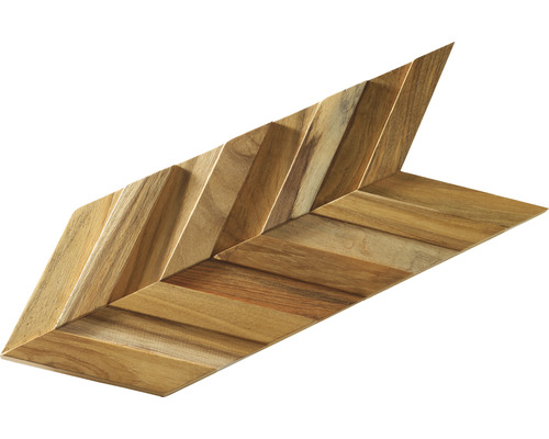 Dekorativní deska ze dřeva ve tvaru šípu