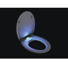 Otevřené záchodové prkénko s osvětlením