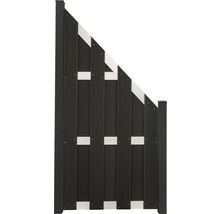 Plastová zahradní branka se šikmým průběhem