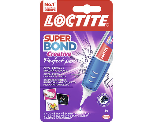 Lepidlo vteřinové Loctite Super Bond Perfect Pen 3 g Loctite Super Bond Creative Perfect Pen lepidlo, balení 3 g