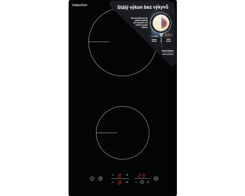Indukční varná deska se dvěma varnými zónami