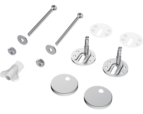 Náhradní uchycení pro záchodové prkénko form&style FIXING PARTS FOR BU0230Q Upevňovací sada pro WC sedátka se šrouby, maticemi a podložkami