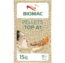 Dřevěné pelety BIOMAC TOP ENplus A1 balení 15 kg