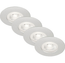 Čtyři kovové vestavné bodovky