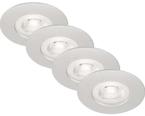 Čtyři kovové vestavné bodovky