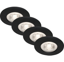 Čtyři vestavná svítidla s kulatým tvarem